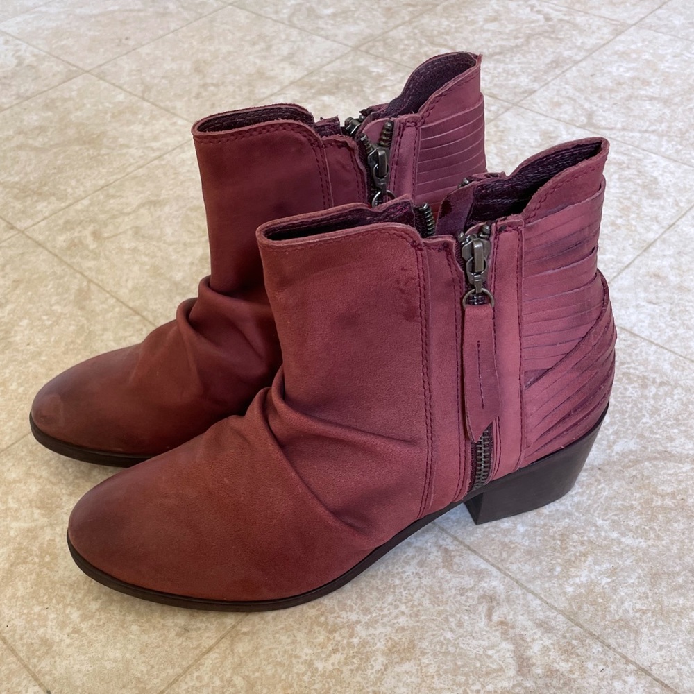 Matisse dark purple booties